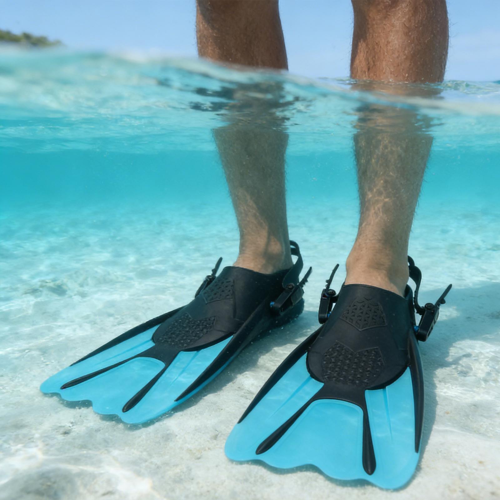 Open Heel Swim Fins Adjustable - Aquatic Sports Scuba reseña y precio
