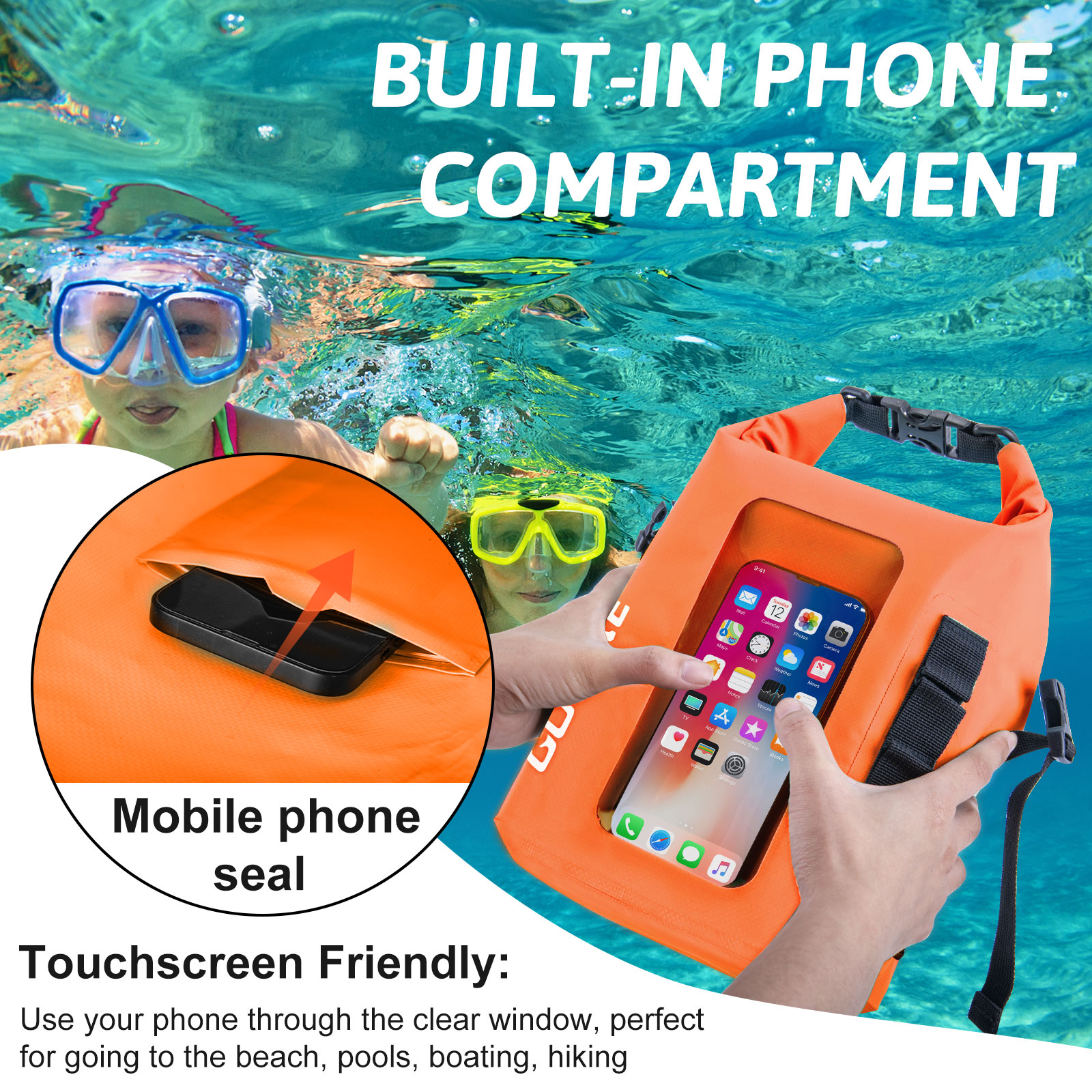 Goture 5L Waterproof Dry Bag w - Dry Bag Roll Top reseña y precio